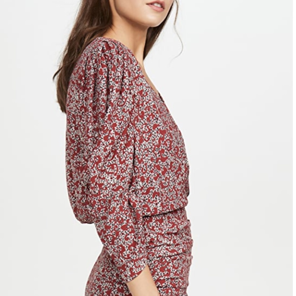 ba&sh Red Floral Mini Dress - Picture 12 of 12